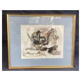 Signed watercolor painting