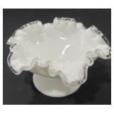 Vintage fenton glass dish