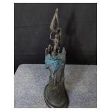 Signed Lathrop Bullene bronze sculpture