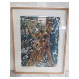 Signed painting on paper