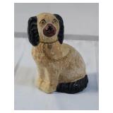 Chalk staffordshire dog figurine 8" x 6"