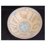 15th c. style Islamic bowl 9"diam x 5"h handmade
