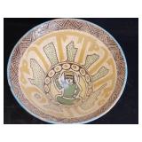 15th c. style Islamic bowl 10"diam x 5 3/4"h