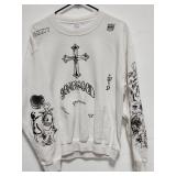 Song of God graphic sweater sz M