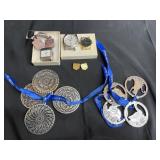 Misc quartz watches , brass and silver plated