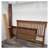 Queens size bed framed marked Bassett