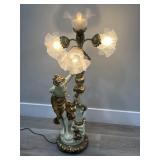 Antique art Nouveau style lamp