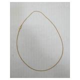 14kt gold chain 18"l weight 2.9grams pb