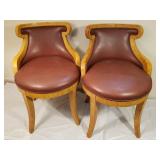 Pair of occasional chairs, made in Italy