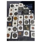 Collection of 58 coins, proofs etc in pb