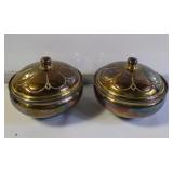 800 silver pair of lidded vessels