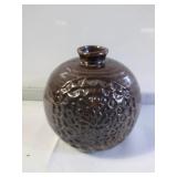 Mid Century studio pottery vase 4"h. x 4"diam.