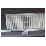 Metal & chrome 4 - shelve rack complete / no