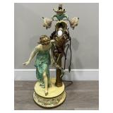 Vintage brass and metal lamp