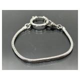 Sterling silver bracelet, 7.34g