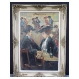 Signed oil painting on canvas