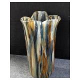 Art glass vase made in Mexico