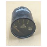 Nozzle position aircraft indicator gauge