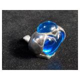 Christofle miniature bird figurine, 1", France