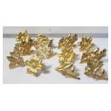Group of brass napkin rings PB