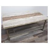 Horizon home faux marble coffee table