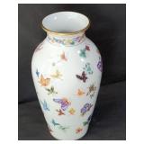 Mei.  Lin   Li.  butterfly Franklin mint vase
