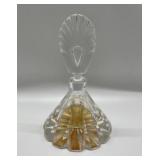 Vintage crystal perfume bottle with perfume