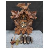 Vintage German cuckoo clock box lot