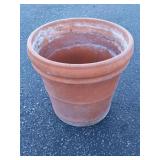 Terracotta  planter, 16" h x 17 1/4" diam.