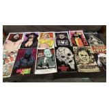 14 limited edition posters 17" x 11" thin card