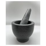 Stone mortar and pestle