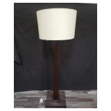 Wooden floor lamp