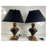 Pair of ceramic lamps