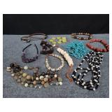 Group of costume jewelry box lot