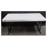 Lifetime adjustable height folding table