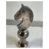 Knight chess piece plated paperweight made in