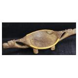 African hand carved ceremonial - dual camel