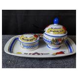 Bavaria German porcelain 3pc. tea set