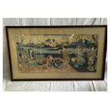 Antique japanese woodblock print