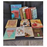 Group of vintage cook books / box lot.