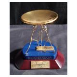 Love & friendship metal & wood award