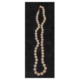 Angel skin coral necklace with 14k gold clasp 1