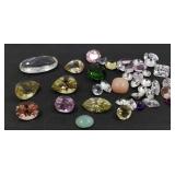 Group of semi precious gems, 43 count in pb