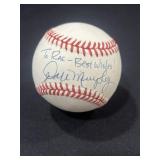 Dale Murphy autographed baseball