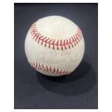 Tommy John autographed baseball