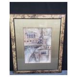 Framed Roman style print