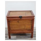 Pier 1 Imports Asian style pine storage stand