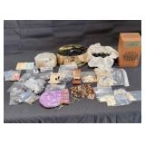 Antique & vintage group of buttons / wooden c