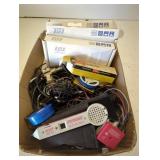 Box of electronics, fiber optic equipment,
