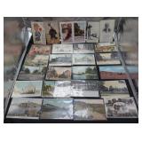 Collection of vintage and antique postcards